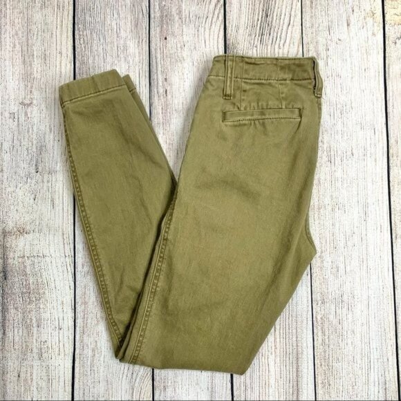 J.Crew Factory Green Stretch Skinny Jeans Size 24 - Picture 1 of 8